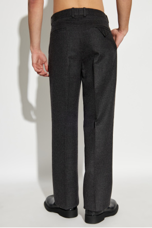 Bottega Veneta Pantalones de cachemir con raya planchada