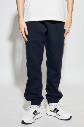 Burberry Spodnie dresowe z lampasami