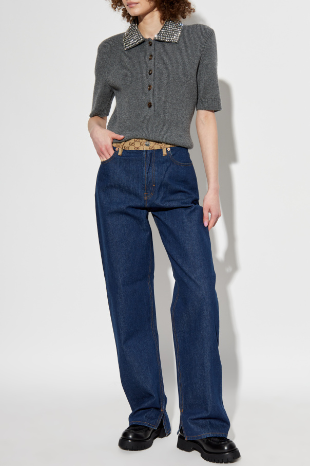 Gucci Jeansy ze wzorem `GG`