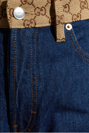 Gucci Jeansy ze wzorem `GG`