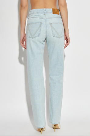 Bottega Veneta Jeansy z wysokim stanem