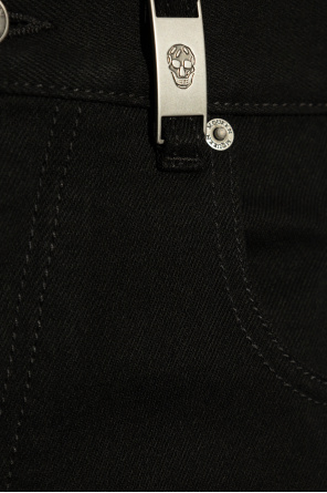 Alexander McQueen Jeansy z logo