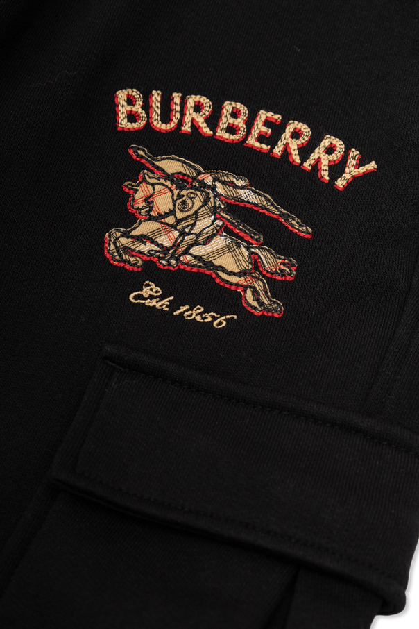 Burberry Kids Calças de fato de treino com logótipo