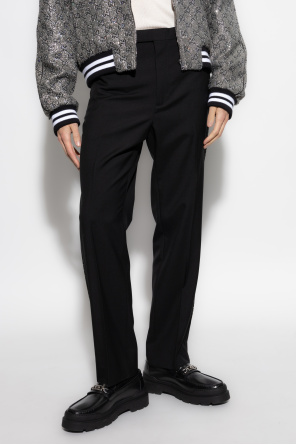 Gucci Wool trousers with shimmering appliqués