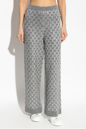 Gucci Pantalones con hilo de lurex y aplicaciones brillantes