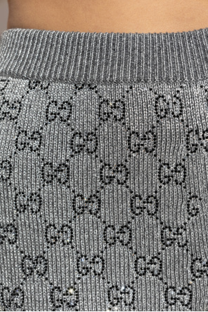 Gucci Pantalones con hilo de lurex y aplicaciones brillantes