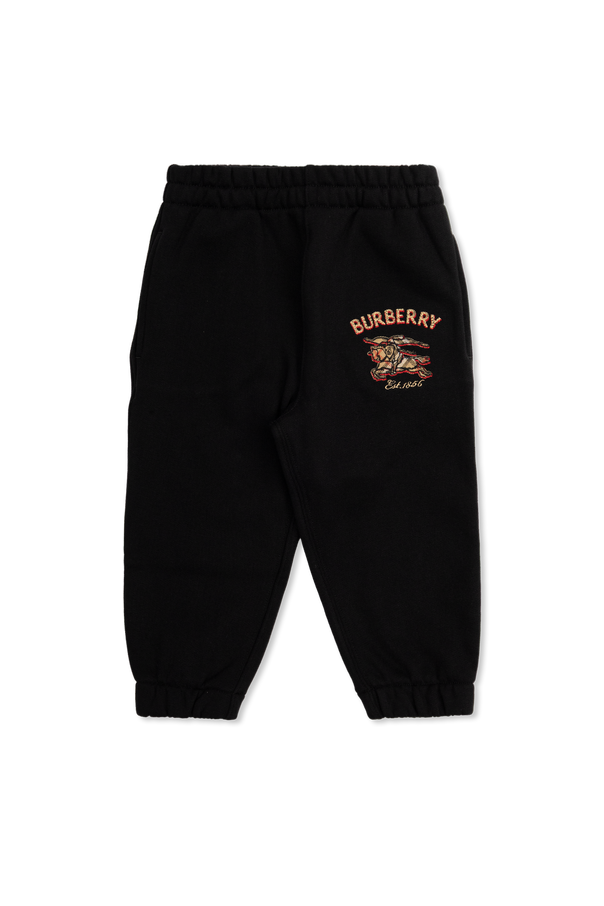 Logo sweatpants od Burberry Kids