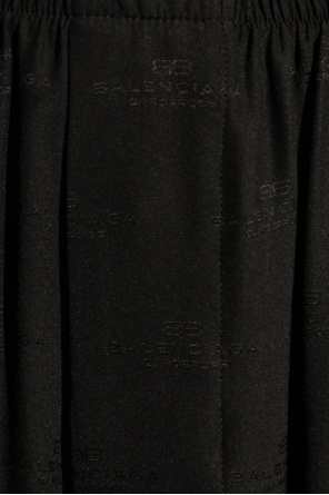 Balenciaga Pantalones de seda de corte holgado