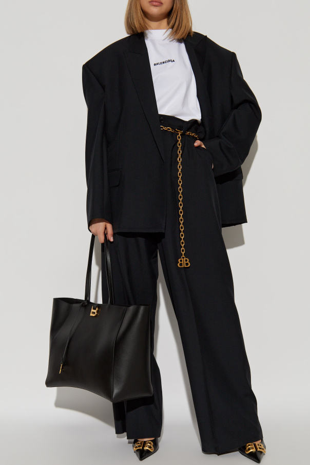 Balenciaga Pantalones con acabado de lana