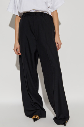 Balenciaga Pantalones con acabado de lana