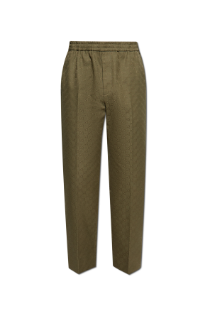 Trousers with 'GG' pattern