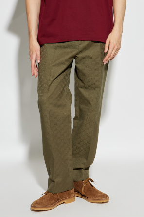 Gucci Trousers with 'GG' pattern