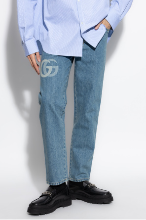 Gucci Jeansy z logo
