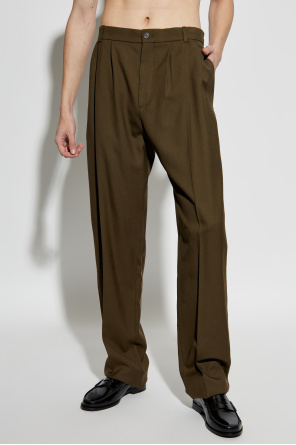 Saint Laurent Pantalones de lana con raya