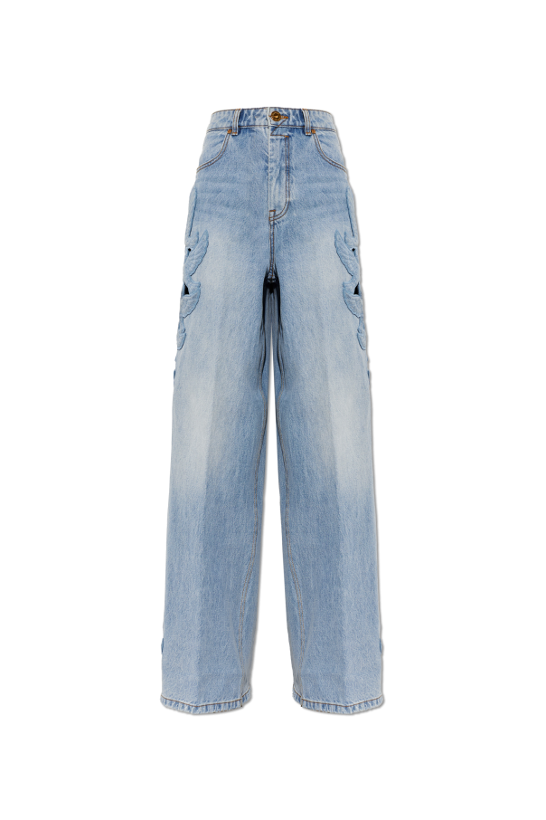 Jeans with appliqués od Zimmermann