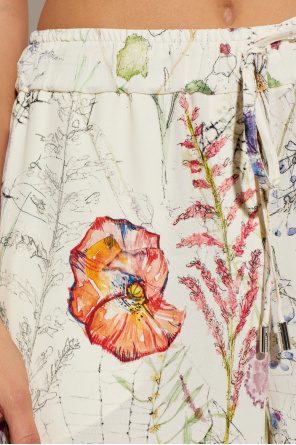 Alexander McQueen Floral motif trousers