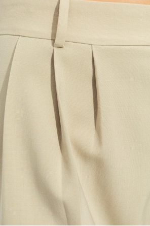 Saint Laurent Pantalones de cintura alta