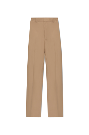 Creased trousers
