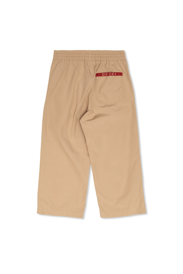 Gucci Kids Pantalones de algodón
