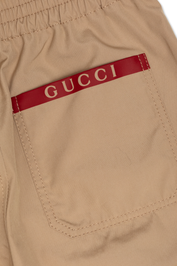 Gucci Kids Pantalones de algodón