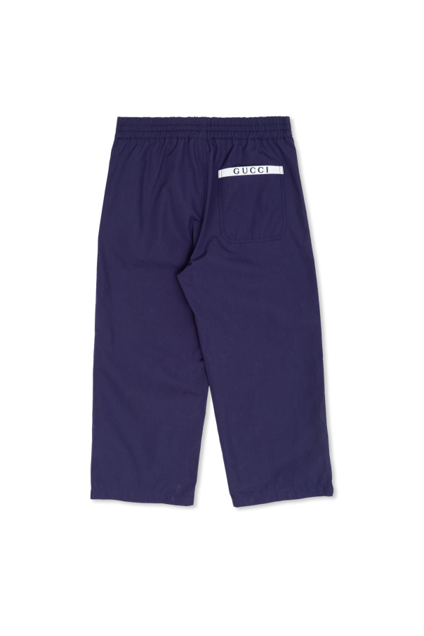 Gucci Kids Cotton trousers
