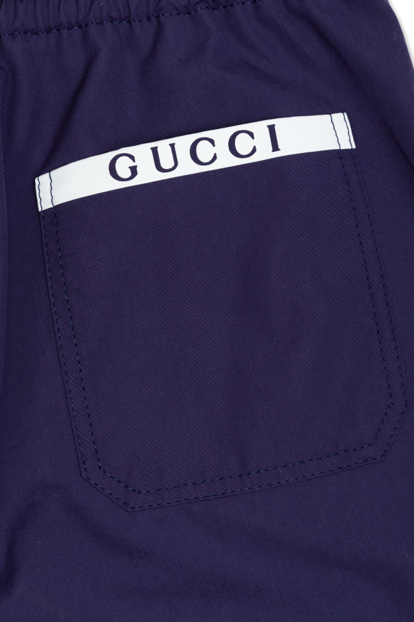 Gucci Kids Cotton trousers