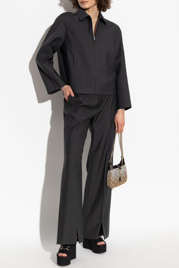 Gucci Pantalones con abertura en las perneras