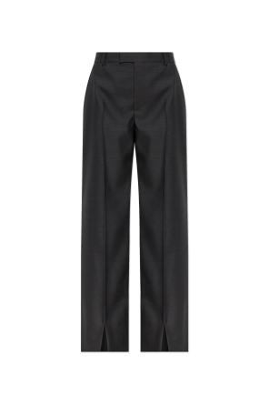 Trousers with slit on the legs