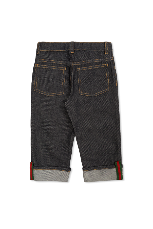 Gucci Kids Vaqueros con bajos vueltos