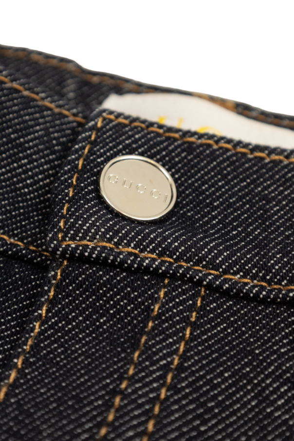 Gucci Kids Vaqueros con bajos vueltos