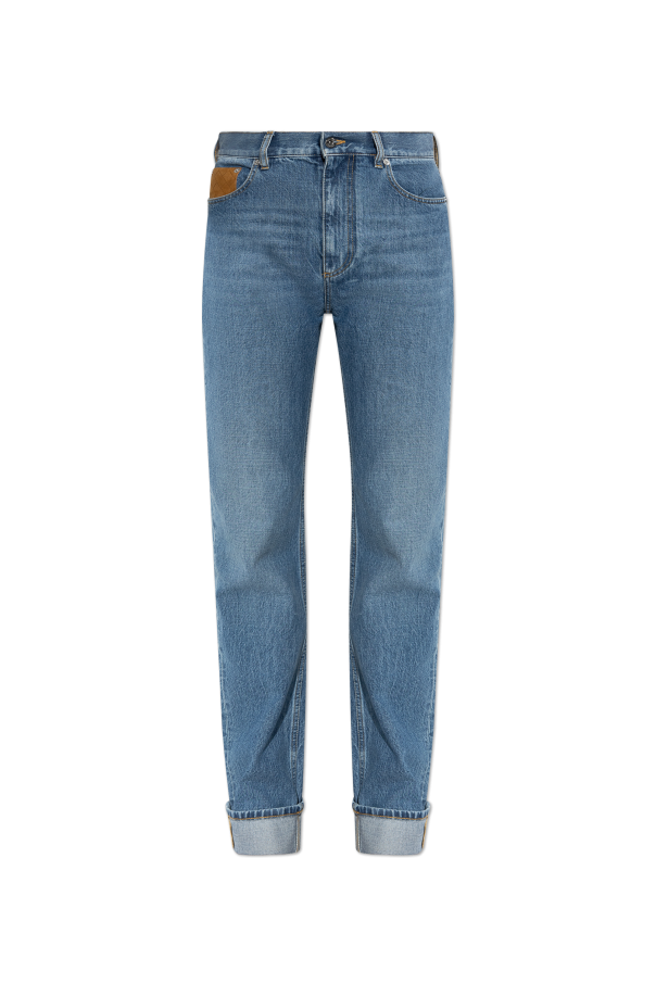 High-waisted jeans od Bottega Veneta