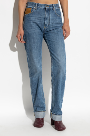 Bottega Veneta Vaqueros de tiro alto