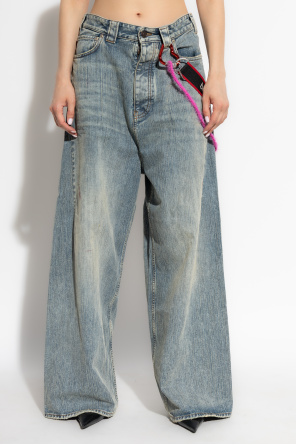 Balenciaga Jeansy z dekoracyjnymi aplikacjami