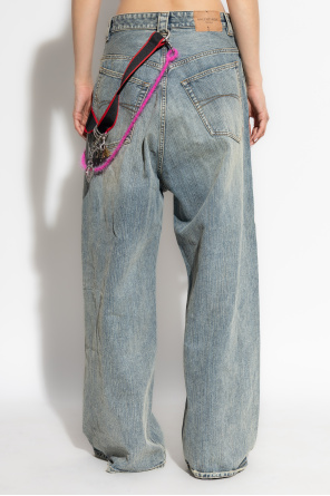 Balenciaga Jeansy z dekoracyjnymi aplikacjami