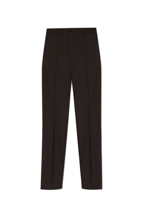 Wool pleat-front trousers od Gucci