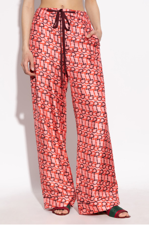 Gucci Silk pants with a loose fit