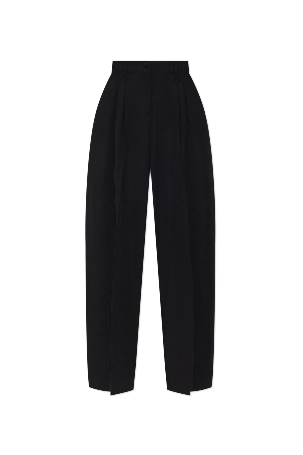 Wide-leg trousers with pressed creases od Alexander McQueen