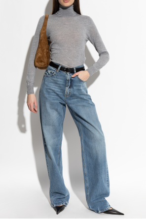 High-waisted jeans od Saint Laurent