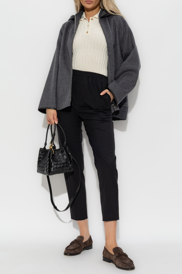 Bottega Veneta Wollhose mit Bügelfalte
