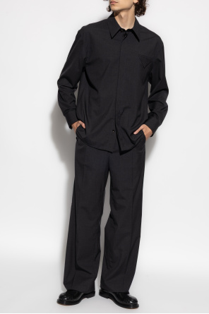 Wool pleated trousers od Bottega Veneta