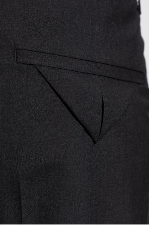 Bottega Veneta Pantalones de lana con raya marcada