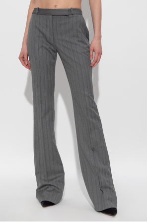 Alexander McQueen Herringbone pattern trousers