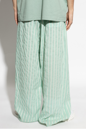 Balenciaga Weit geschnittene Hosen mit Streifenmuster