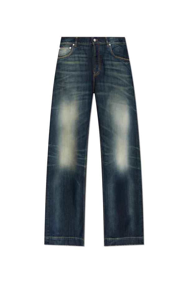 Jeans with a `vintage` effect od Alexander McQueen