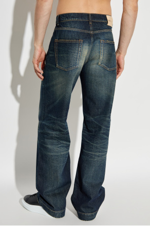 Alexander McQueen Jeans with a vintage effect