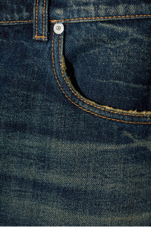 Alexander McQueen Jeans with a vintage effect