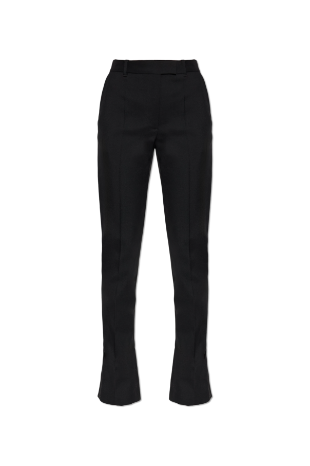 Wool pleated trousers od Alexander McQueen