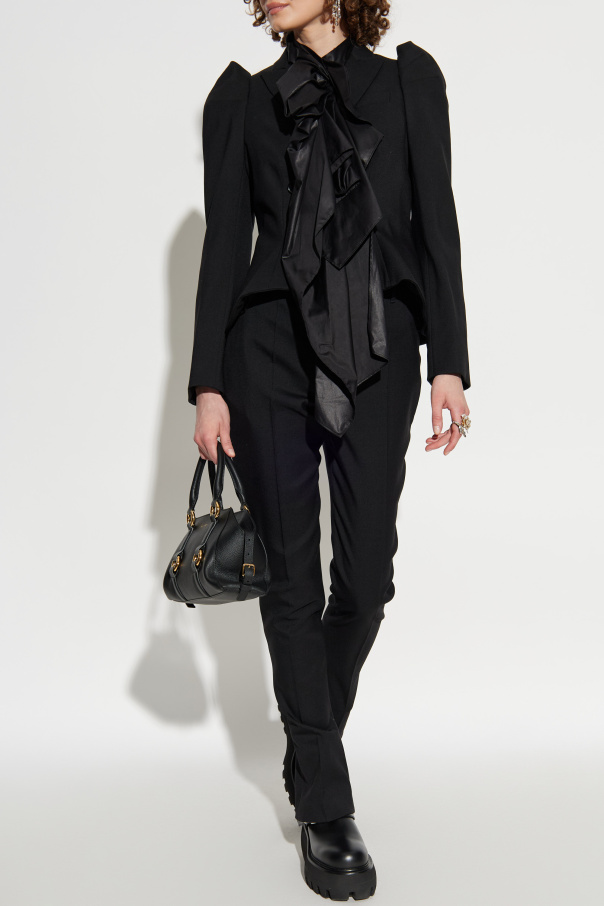 Alexander McQueen Wool pleated trousers