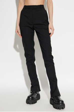 Alexander McQueen Wool pleated trousers