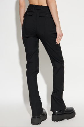 Alexander McQueen Wool pleated trousers